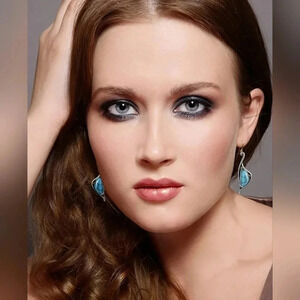 Turquoise Stone Bohemian Dangle Earrings